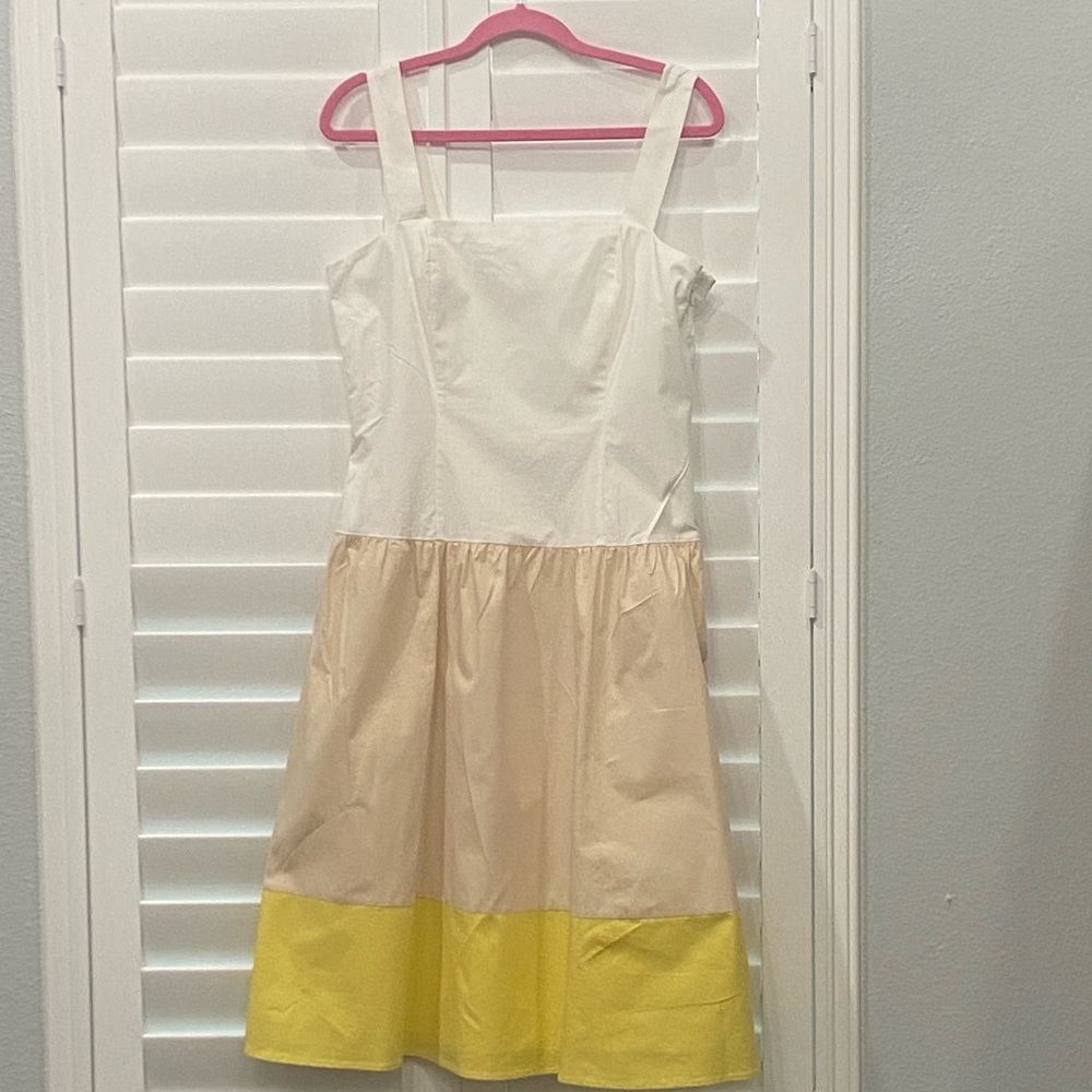 Cremieux Colorblock Midi Dress Size 8